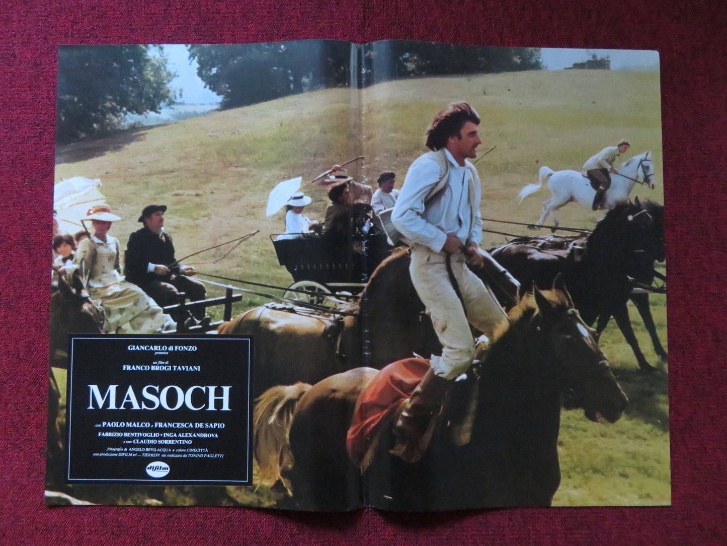 MASOCH - A  ITALIAN FOTOBUSTA POSTER PAOLO MALCO FRANCESCA DE SAPIO 1980