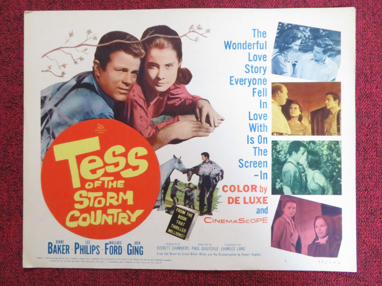 TESS OF THE STORM COUNTRY US LOBBY CARD FULL SET DIANE BAKER LEE PHILIPS 1960