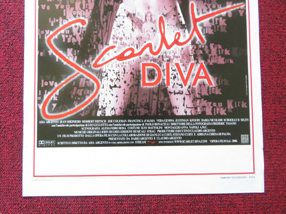 SCARLET DIVA ITALIAN LOCANDINA POSTER ASIA ARGENTO JEAN SHEPARD 2000