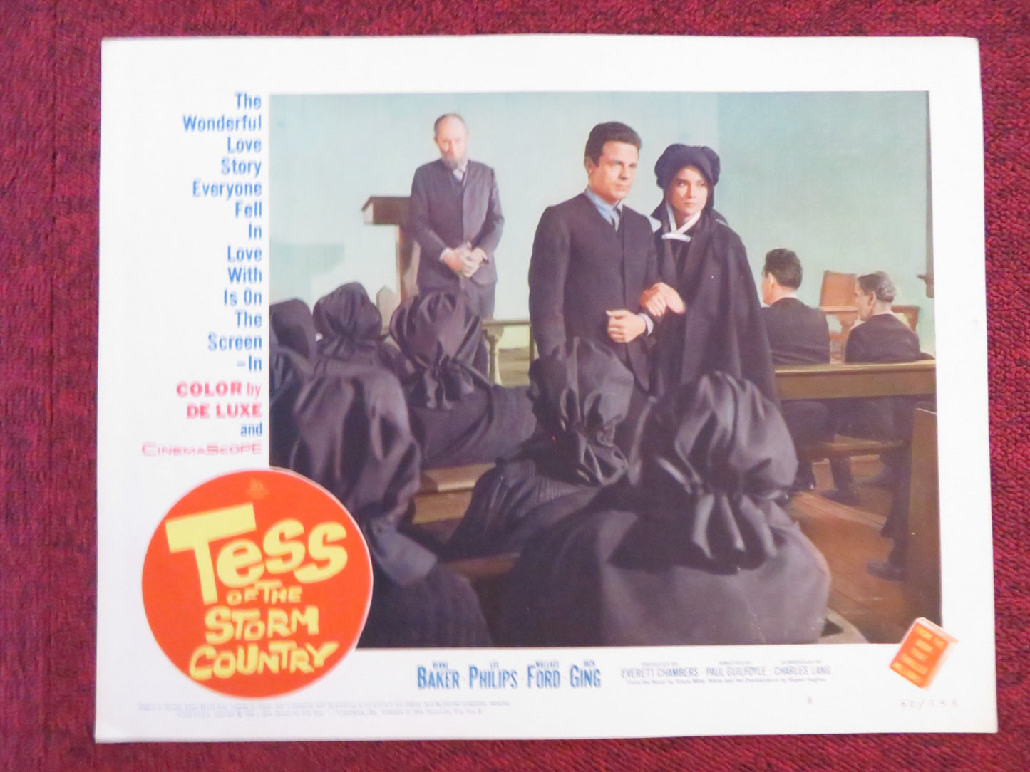 TESS OF THE STORM COUNTRY US LOBBY CARD FULL SET DIANE BAKER LEE PHILIPS 1960