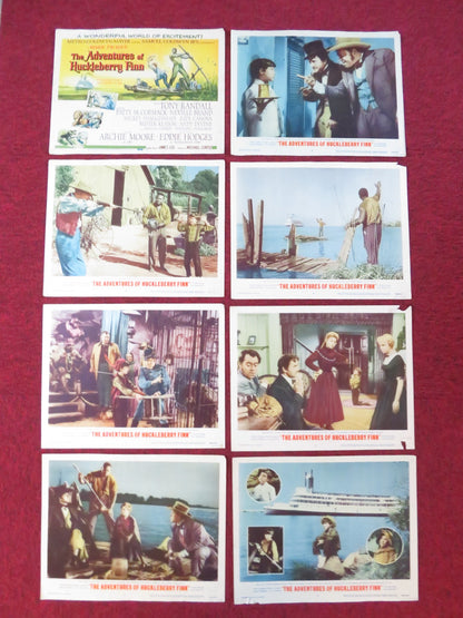 THE ADVENTURES OF HUCKLEBERRY FINN US LOBBY CARD FULL SET TONY RANDALL 1960