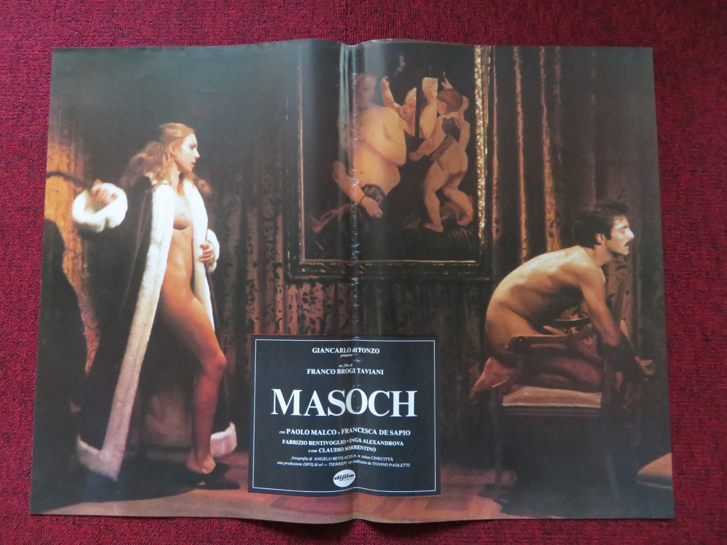 MASOCH - C  ITALIAN FOTOBUSTA POSTER PAOLO MALCO FRANCESCA DE SAPIO 1980