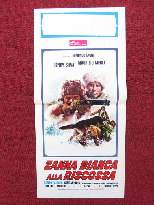 ZANNA BIANCA ALLA RISCOSSA ITALIAN LOCANDINA POSTER HENRY SILVA M. MERLI 1975