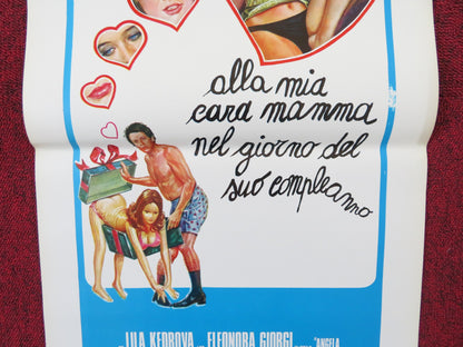 ALLA MIA CARA MAMMA NEL GIORNO DEL SUO COMPLEANNO ITALIAN LOCANDINA POSTER 1974