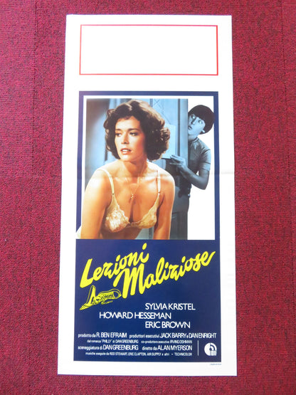 LEZIONI MALIZIOSE ITALIAN LOCANDINA POSTER SYLVIA KRISTEL HOWARD HESSEMAN 1981