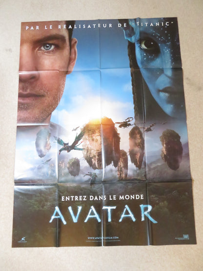 AVATAR FRENCH GRANDE POSTER SAM WORTHINGTON ZOE SALDANA 2009