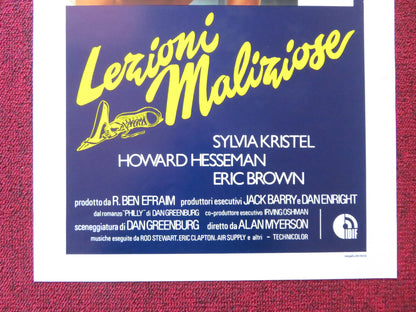 LEZIONI MALIZIOSE ITALIAN LOCANDINA POSTER SYLVIA KRISTEL HOWARD HESSEMAN 1981