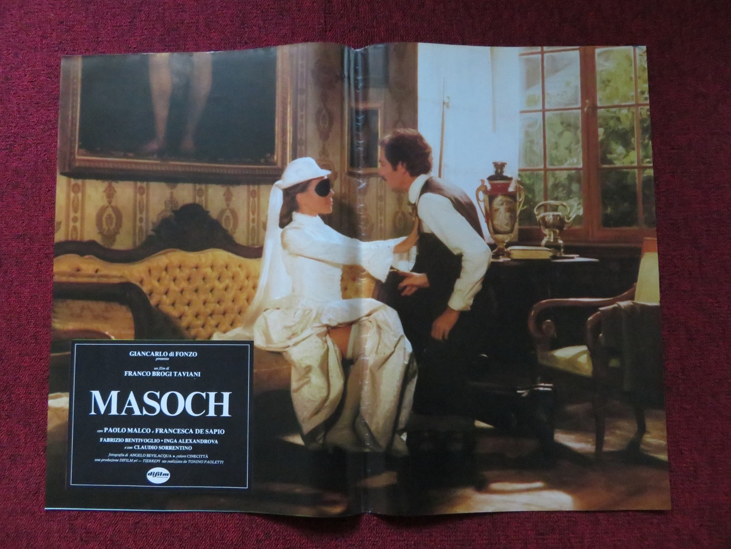 MASOCH - F ITALIAN FOTOBUSTA POSTER PAOLO MALCO FRANCESCA DE SAPIO 1980