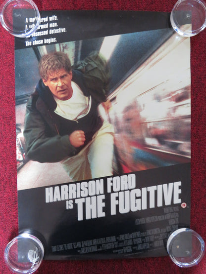 THE FUGITIVE  VHS VIDEO POSTER HARRISON FORD TOMMY LEE JONES 1993