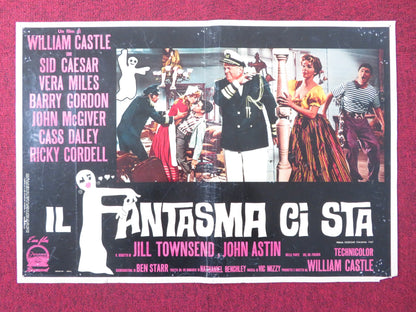 THE SPIRIT IS WILLING - C ITALIAN FOTOBUSTA POSTER SID CAESER VERA MILES 1967