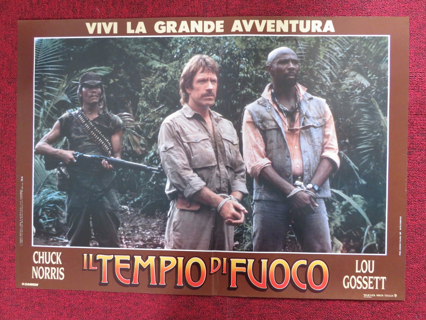 FIREWALKER - E ITALIAN FOTOBUSTA POSTER CANNON CHUCK NORRIS 1986