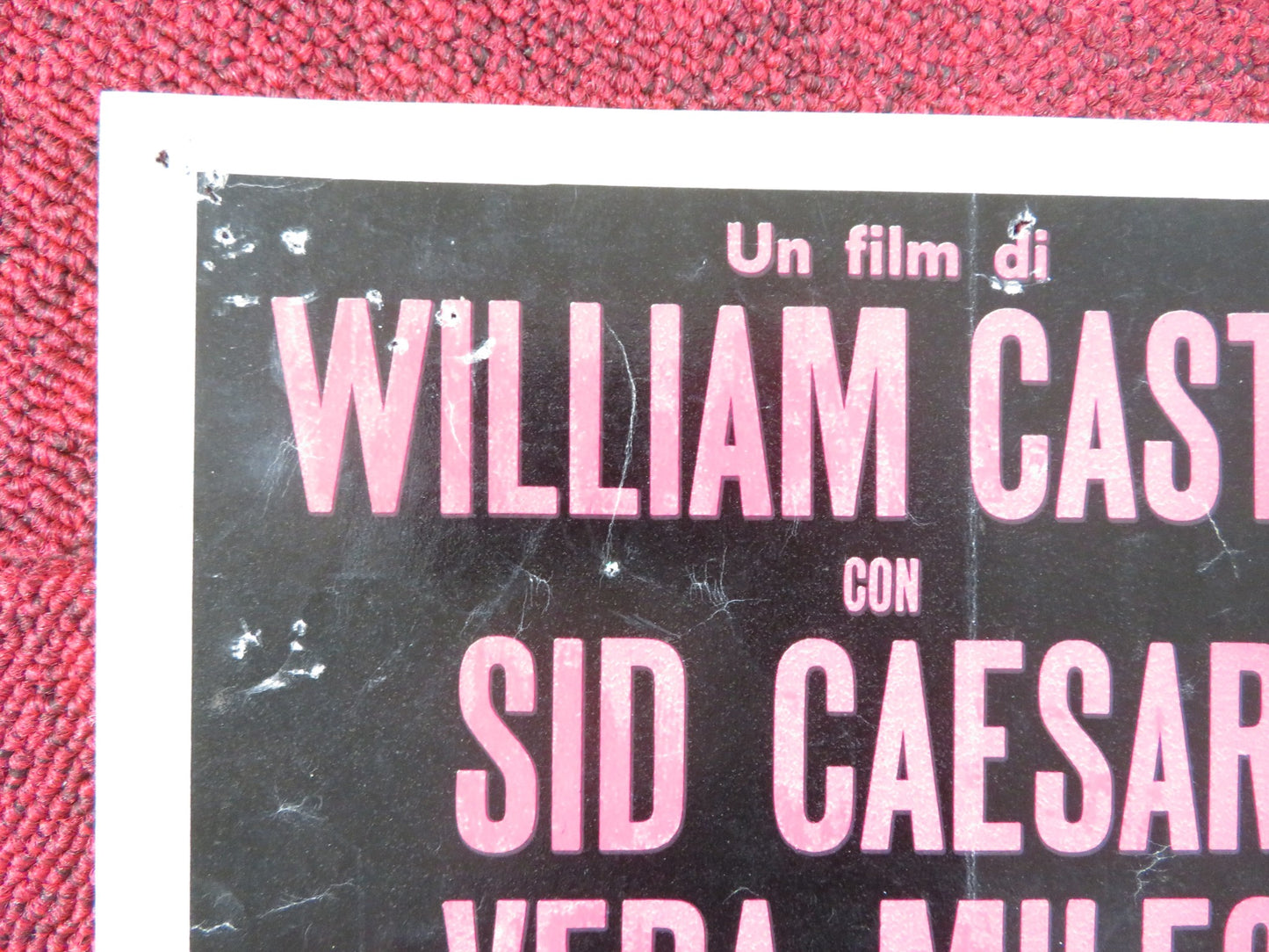 THE SPIRIT IS WILLING - C ITALIAN FOTOBUSTA POSTER SID CAESER VERA MILES 1967