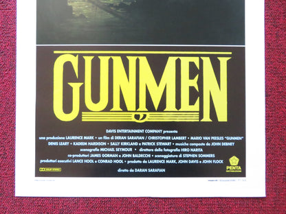 GUNMEN ITALIAN LOCANDINA POSTER CHRISTOPHER LAMBERT MARIO VAN PEEBLES 1993