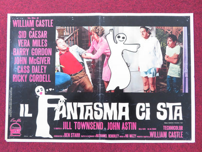 THE SPIRIT IS WILLING - D ITALIAN FOTOBUSTA POSTER SID CAESER VERA MILES 1967