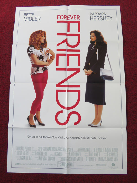 FOREVER FRIENDS / BEACHES FOLDED US ONE SHEET POSTER BETTE MIDLER 1988