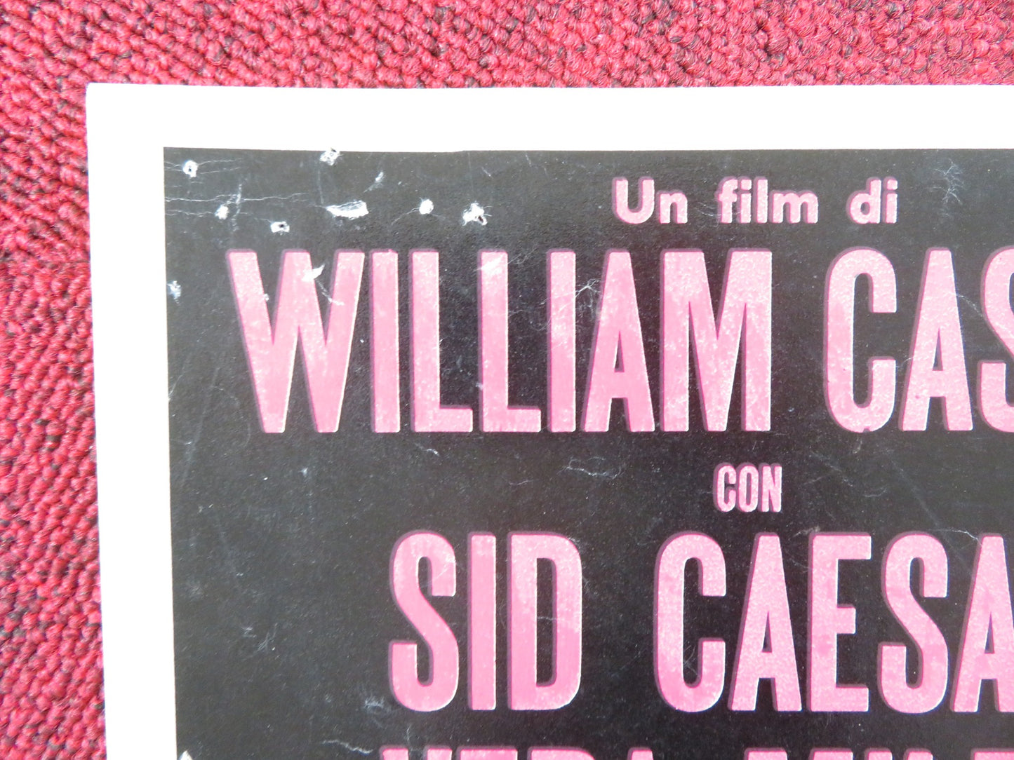 THE SPIRIT IS WILLING - D ITALIAN FOTOBUSTA POSTER SID CAESER VERA MILES 1967