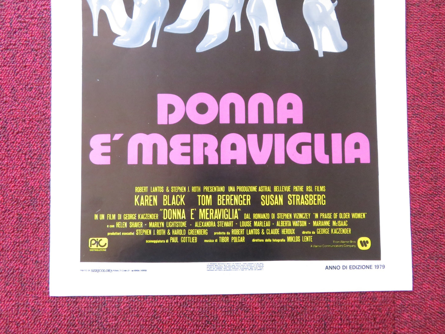 IN PRAISE OF OLDER WOMEN ITALIAN LOCANDINA POSTER KAREN BLACK TOM BERENGER 1978