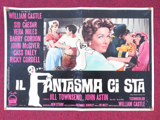 THE SPIRIT IS WILLING - E ITALIAN FOTOBUSTA POSTER SID CAESER VERA MILES 1967