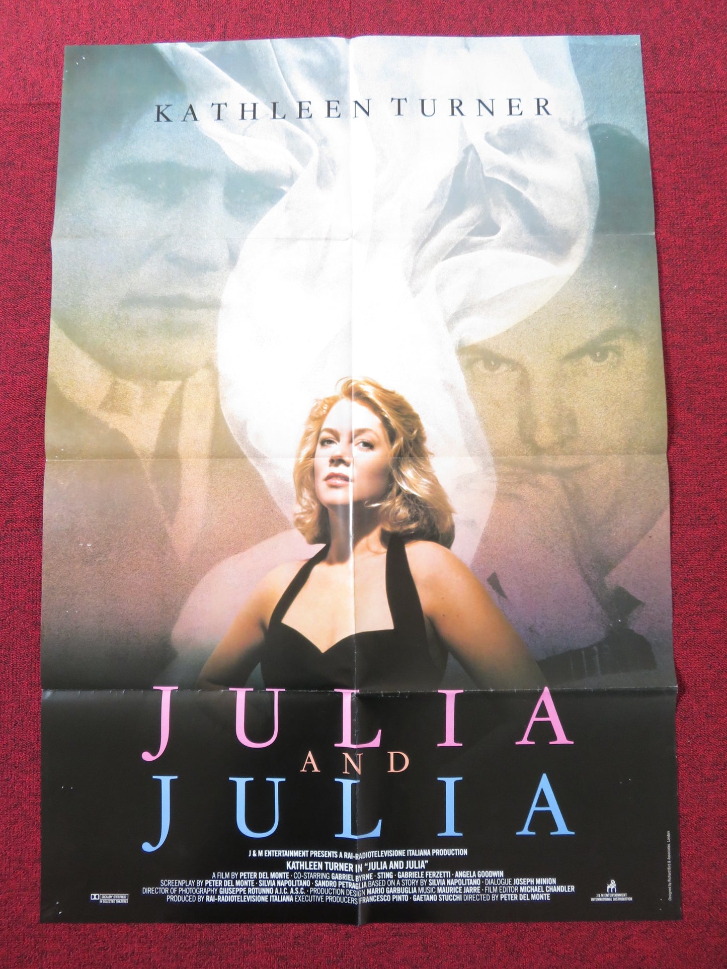 JULIA AND JULIA FOLDED US ONE SHEET POSTER STING KATHLEEN TURNER 1987