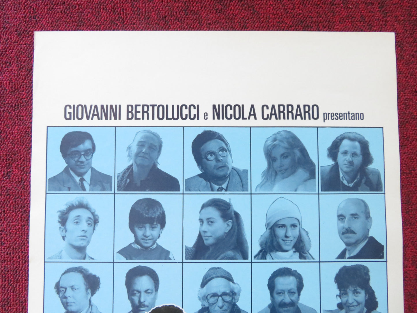 IL BI E IL BA ITALIAN LOCANDINA POSTER NINO FRASSICA LEO GULLOTTA 1986