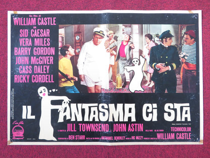 THE SPIRIT IS WILLING - G ITALIAN FOTOBUSTA POSTER SID CAESER VERA MILES 1967