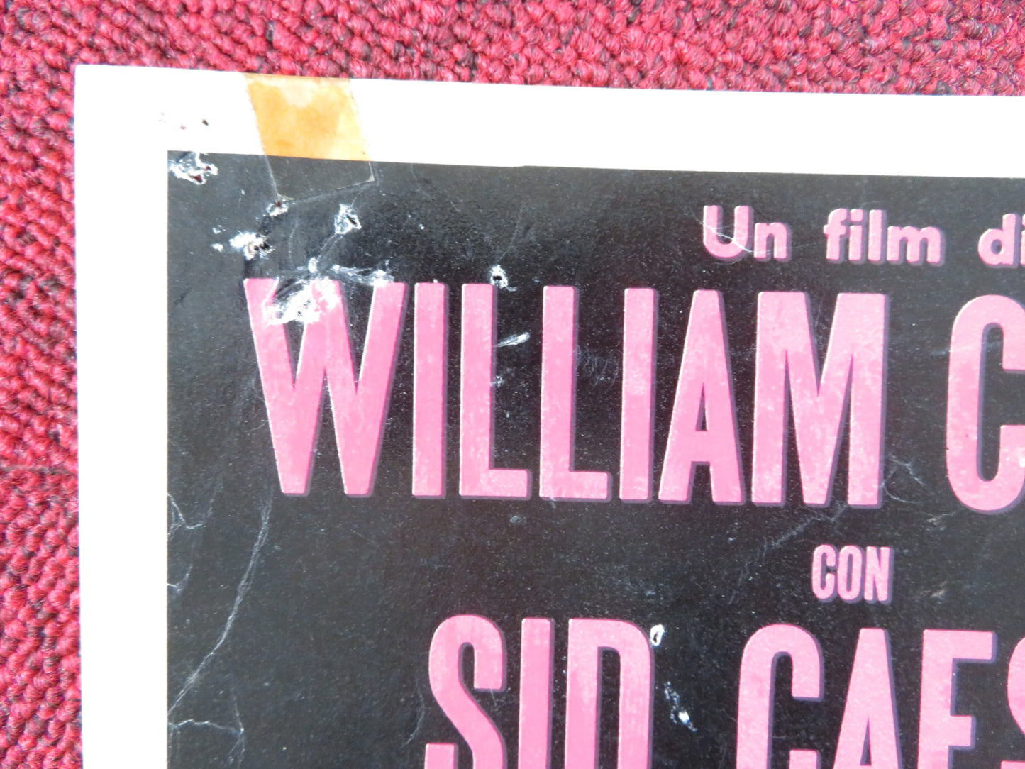 THE SPIRIT IS WILLING - G ITALIAN FOTOBUSTA POSTER SID CAESER VERA MILES 1967