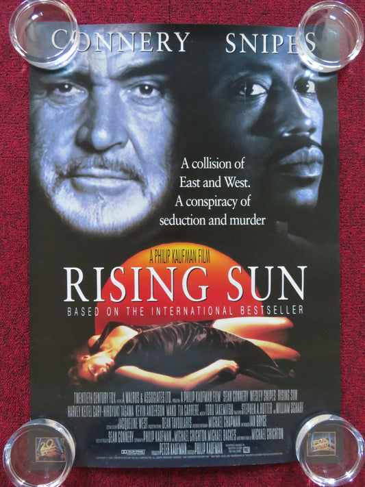 RISING SUN VHS VIDEO POSTER SEAN CONNERY WESLEY SNIPES 1993