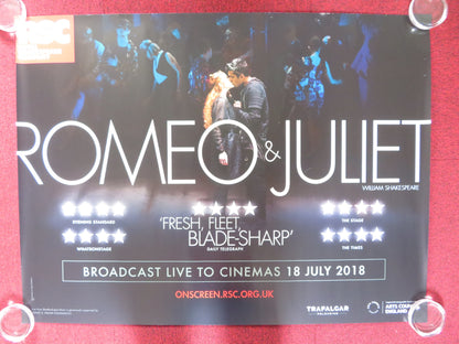 ROMEO & JULIET UK QUAD ROLLED POSTER ROYAL SHAKESPEARE COMAPNY 2018