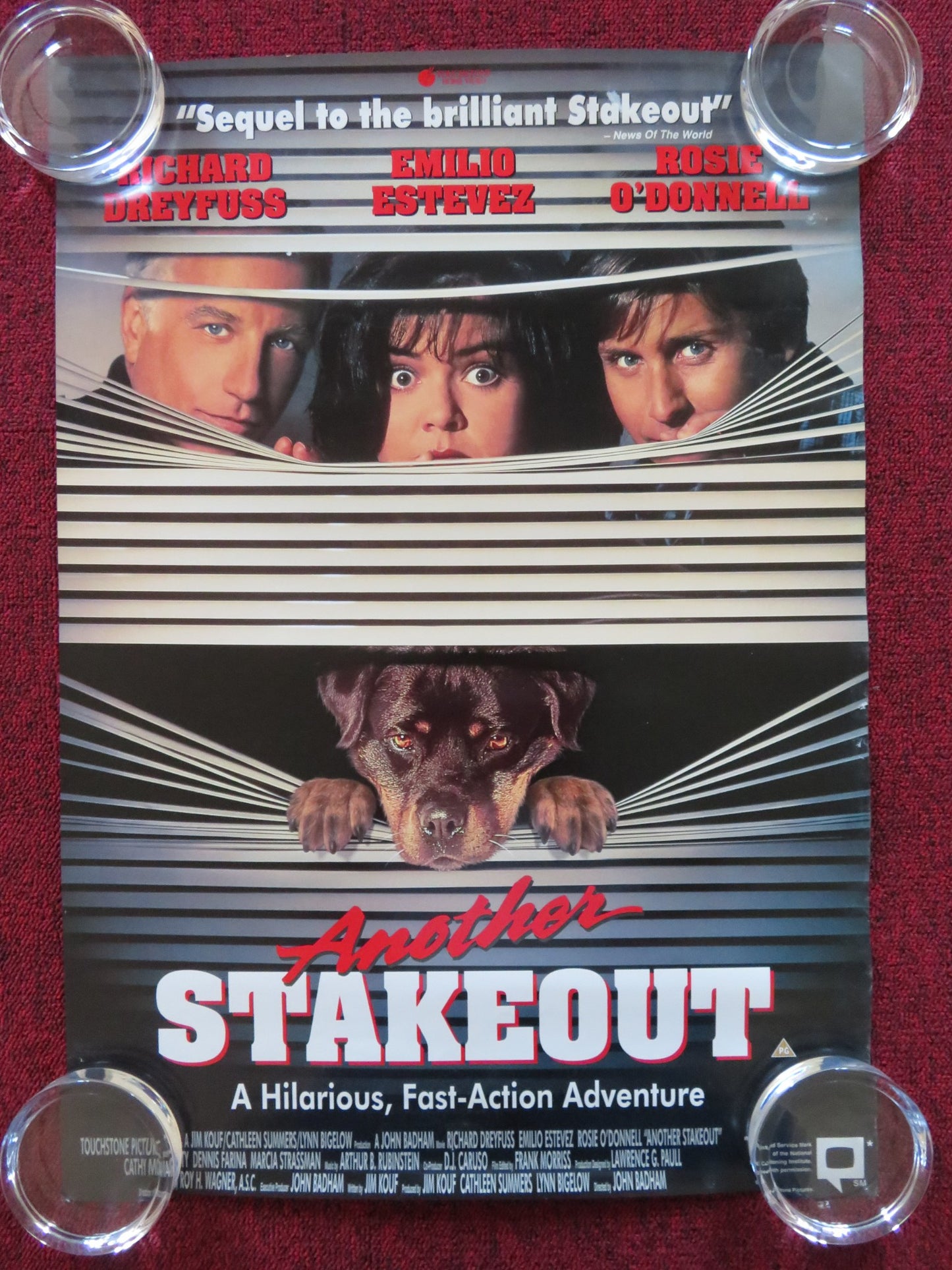 ANOTHER STAKEOUT VHS VIDEO POSTER DREYFUSS ESTEVEZ O'DONNELL 1993