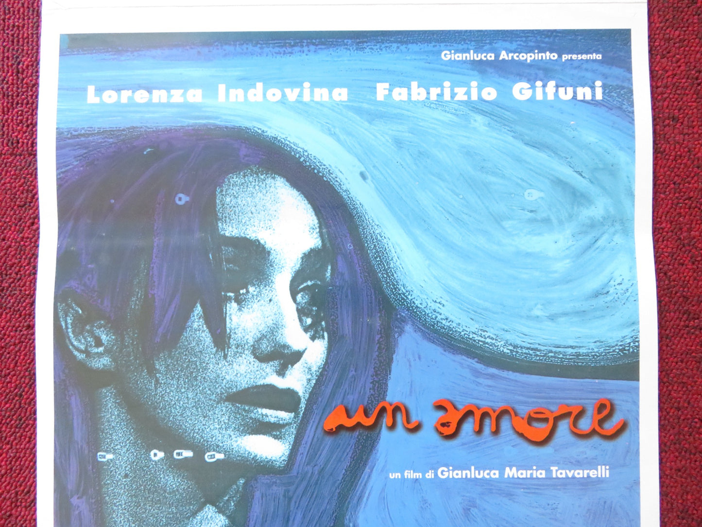 UN AMORE ITALIAN LOCANDINA POSTER LORENZA INDOVINA FABRIZIO GIFUNI 1999