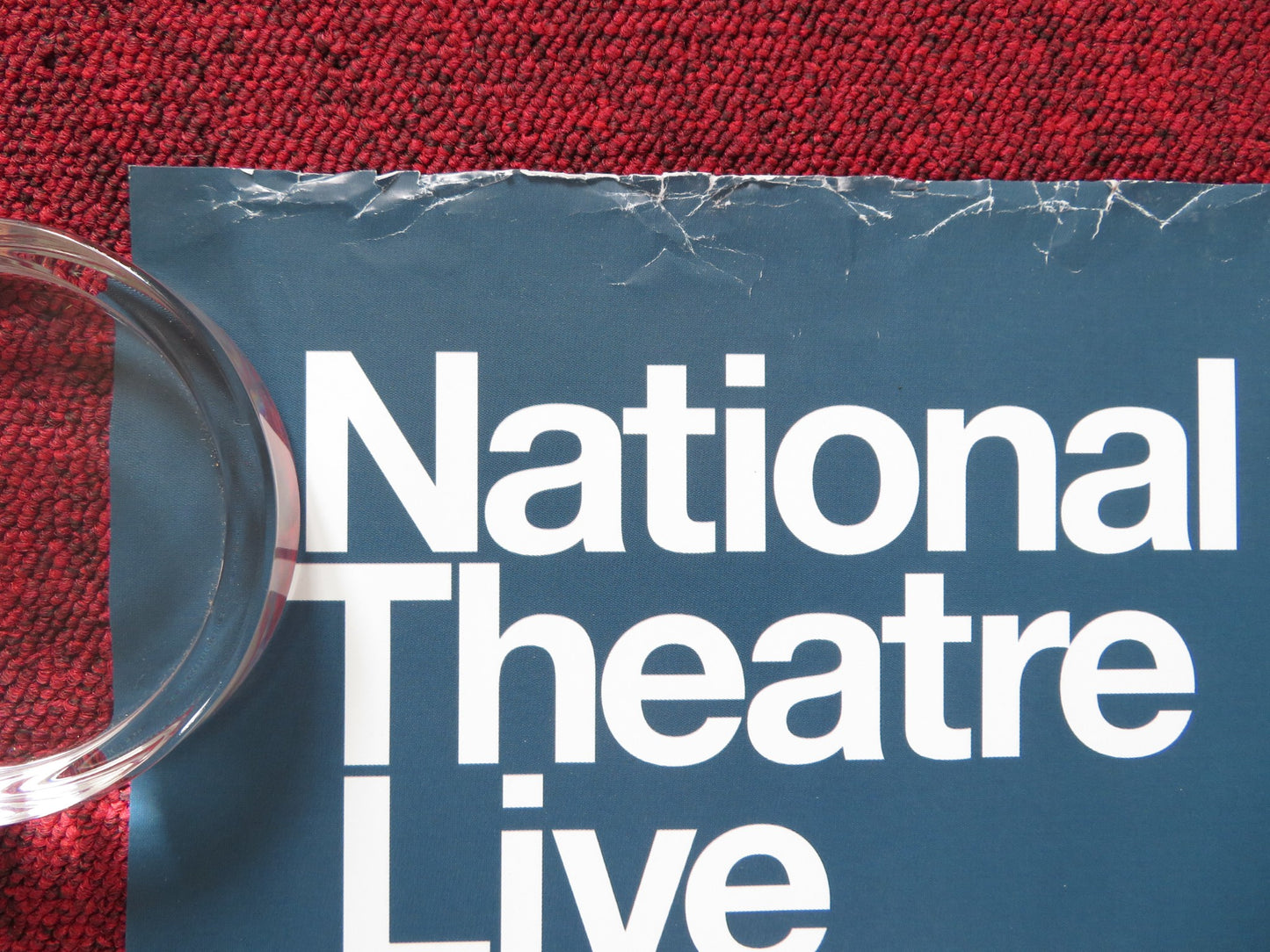 NATIONAL THEATRE LIVE: OBSESSION UK QUAD ROLLED POSTER JUDE LAW 2017