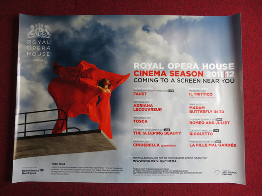 ROYAL OPERA HOUSE CINEMA SEASON 2011 2012 UK QUAD (30"x 40") ROLLED POSTER