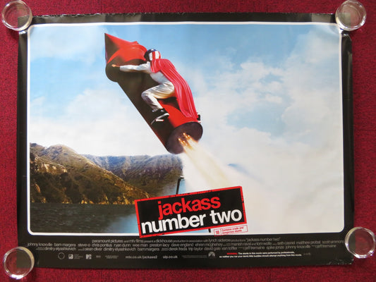 JACKASS NUMBER TWO UK QUAD (30"x 40") ROLLED POSTER JOHNNY KNOXVILLE 2006