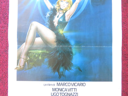 SCUSA SE E'POCO ITALIAN LOCANDINA POSTER MONICA VITTI UGO TOGNAZZI 1982