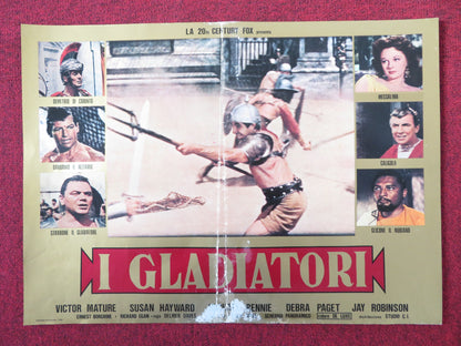 DEMETRIUS AND THE GLADIATORS - A ITALIAN FOTOBUSTA POSTER E. BORGNINE R1980s