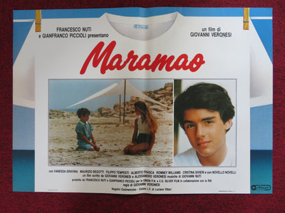 MARAMAO - C ITALIAN FOTOBUSTA POSTER VANESSA GRAVINA MAURIZIO BEGOTTI 1987