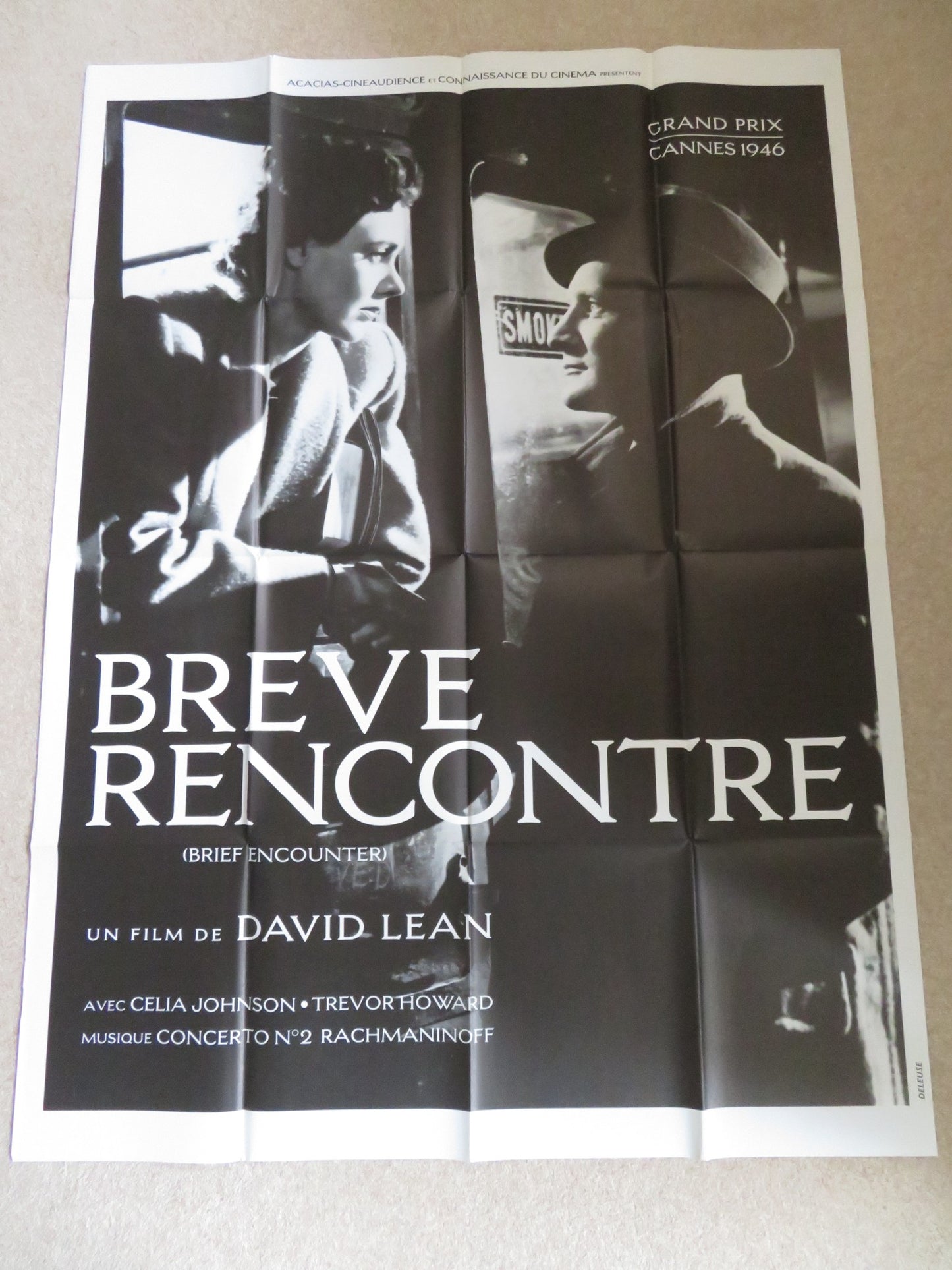 BRIEF ENCOUNTER FRENCH GRANDE POSTER CELIA JOHNSON TREVOR HOWARD R1980s