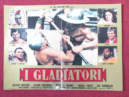 DEMETRIUS AND THE GLADIATORS - B ITALIAN FOTOBUSTA POSTER E. BORGNINE R1980s