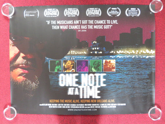 ONE NOTE AT A TIME UK QUAD ROLLED POSTER DR. JOHN IRMA THOMAS 2016