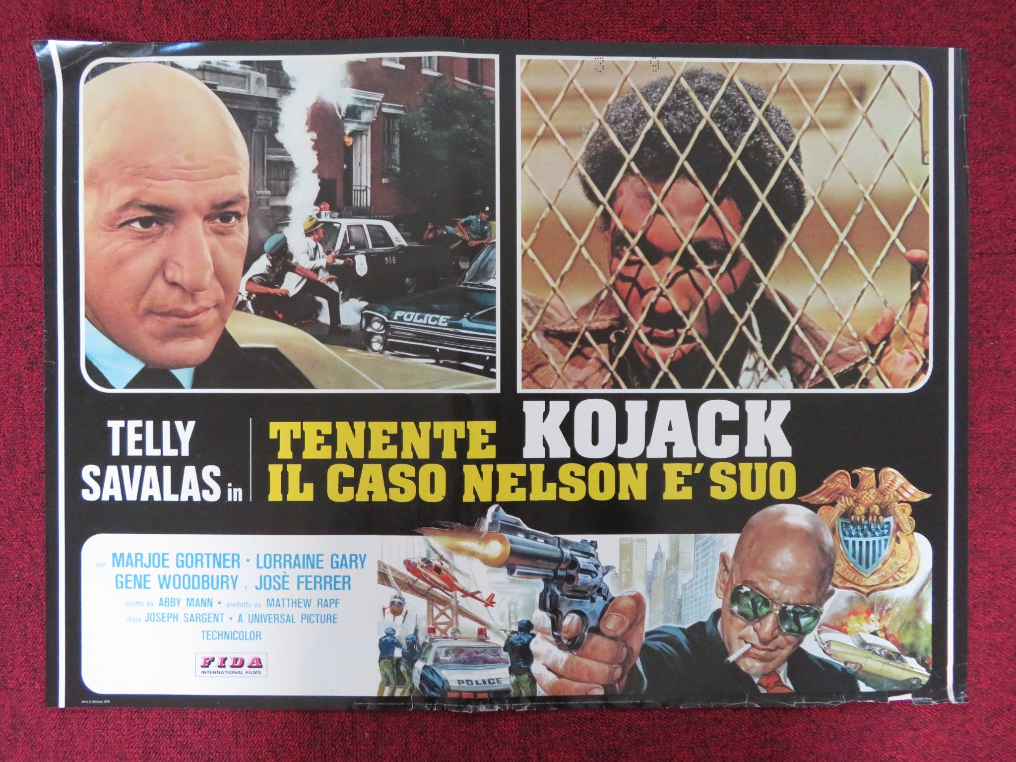 IL CASO NELSON E SUO- KOJACK -E ITALIAN FOTOBUSTA POSTER SAVALAS GORTN ...