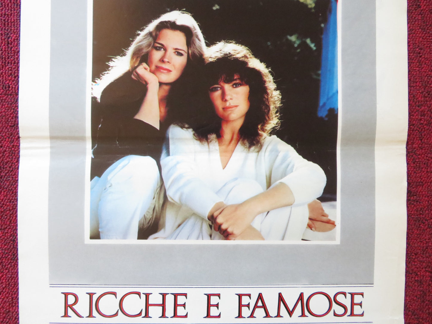 RICH AND FAMOUS ITALIAN LOCANDINA POSTER JACQUELINE BISSET CANDICE BERGEN 1981