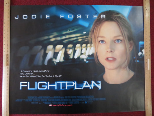 FLIGHTPLAN UK QUAD (30"x 40") ROLLED POSTER JODIE FOSTER PETER SARSGAARD 2005