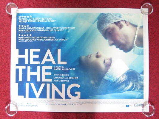 HEAL THE LIVING UK QUAD ROLLED POSTER TAHAR RAHIM EMMANUELLE SEIGNER 2016