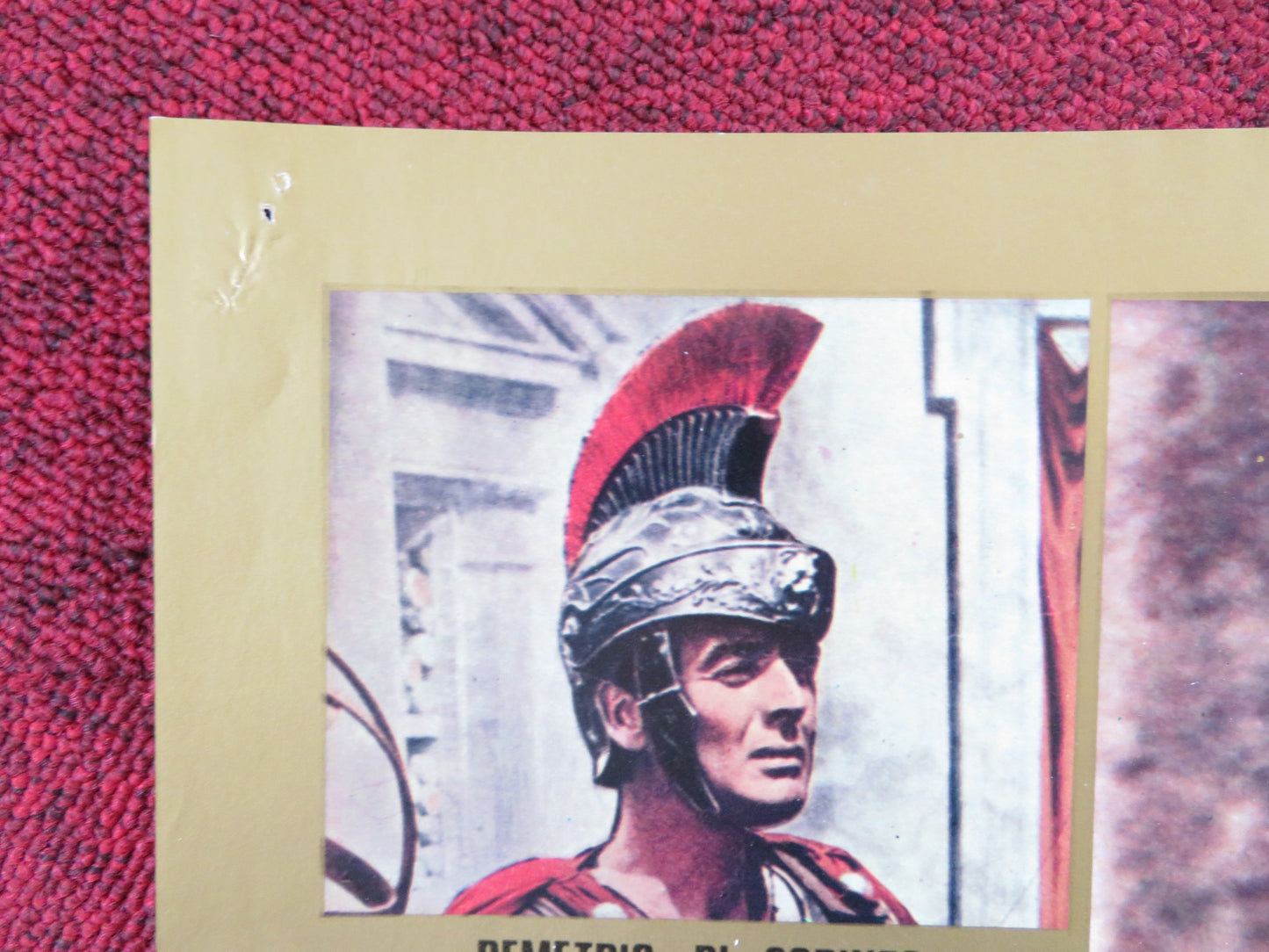 DEMETRIUS AND THE GLADIATORS - D ITALIAN FOTOBUSTA POSTER E. BORGNINE R1980s