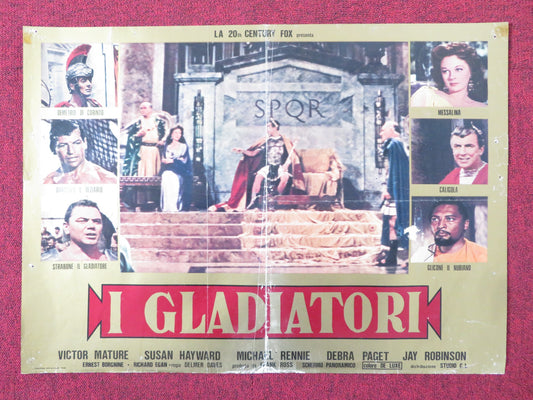 DEMETRIUS AND THE GLADIATORS - Ea ITALIAN FOTOBUSTA POSTER E. BORGNINE R1980s