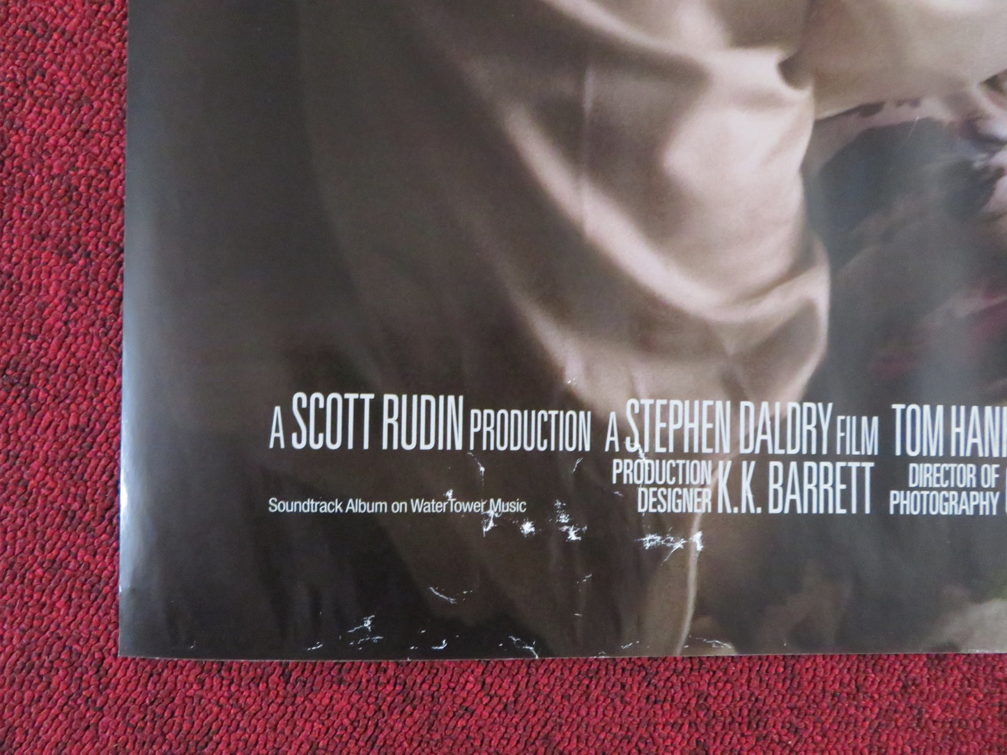 EXTREMELY LOUD AND INCREDIBLY CLOSE UK QUAD (30"x 40") ROLLED POSTER HANKS 2011