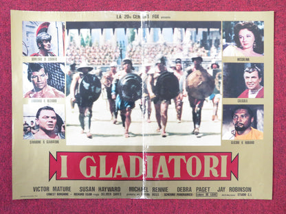 DEMETRIUS AND THE GLADIATORS - G ITALIAN FOTOBUSTA POSTER E. BORGNINE R1980s