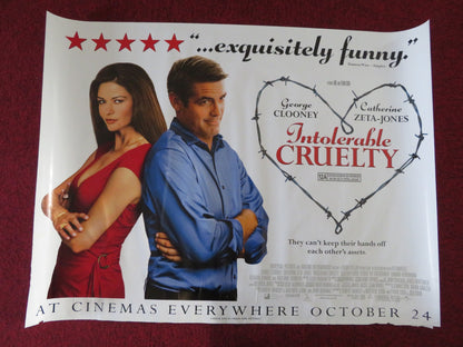 INTOLERABLE CRUELTY UK QUAD (30"x 40") ROLLED POSTER GEORGE CLOONEY 2003