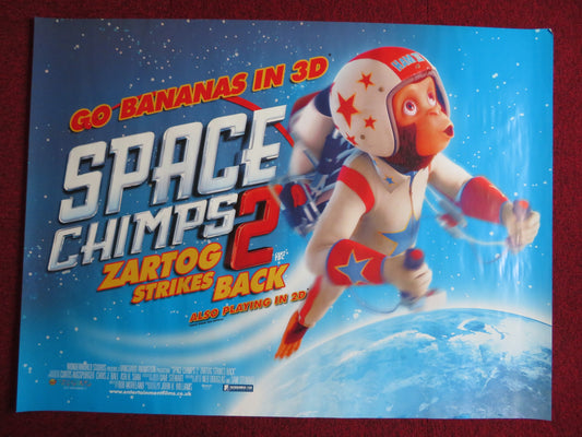SPACE CHIMPS 2: ZARTOG STRIKES BACK UK QUAD (30"x 40") ROLLED POSTER KENNY 2010