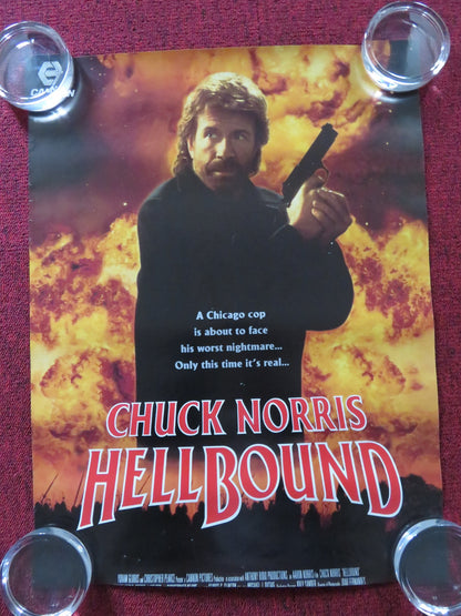 HELLBOUND CANNON VHS VIDEO POSTER CHUCK NORRIS  1994